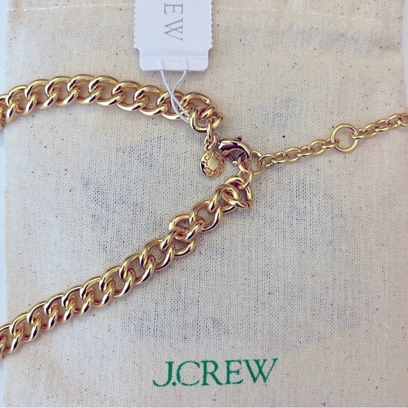 NWT- J.Crew Pave Crystal Chain in Gold
Tone Necklace - Picture 4 of 6